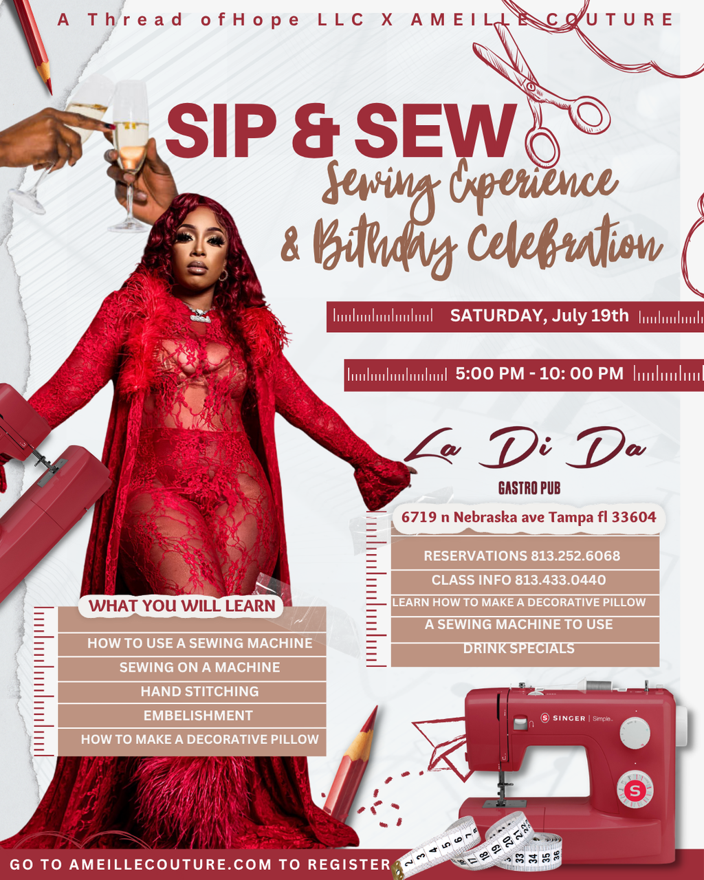 Sip, Sew & Celebrate: The Birthday Edition