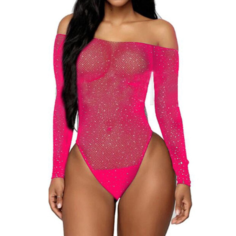 Glitter Slash  Bodysuit